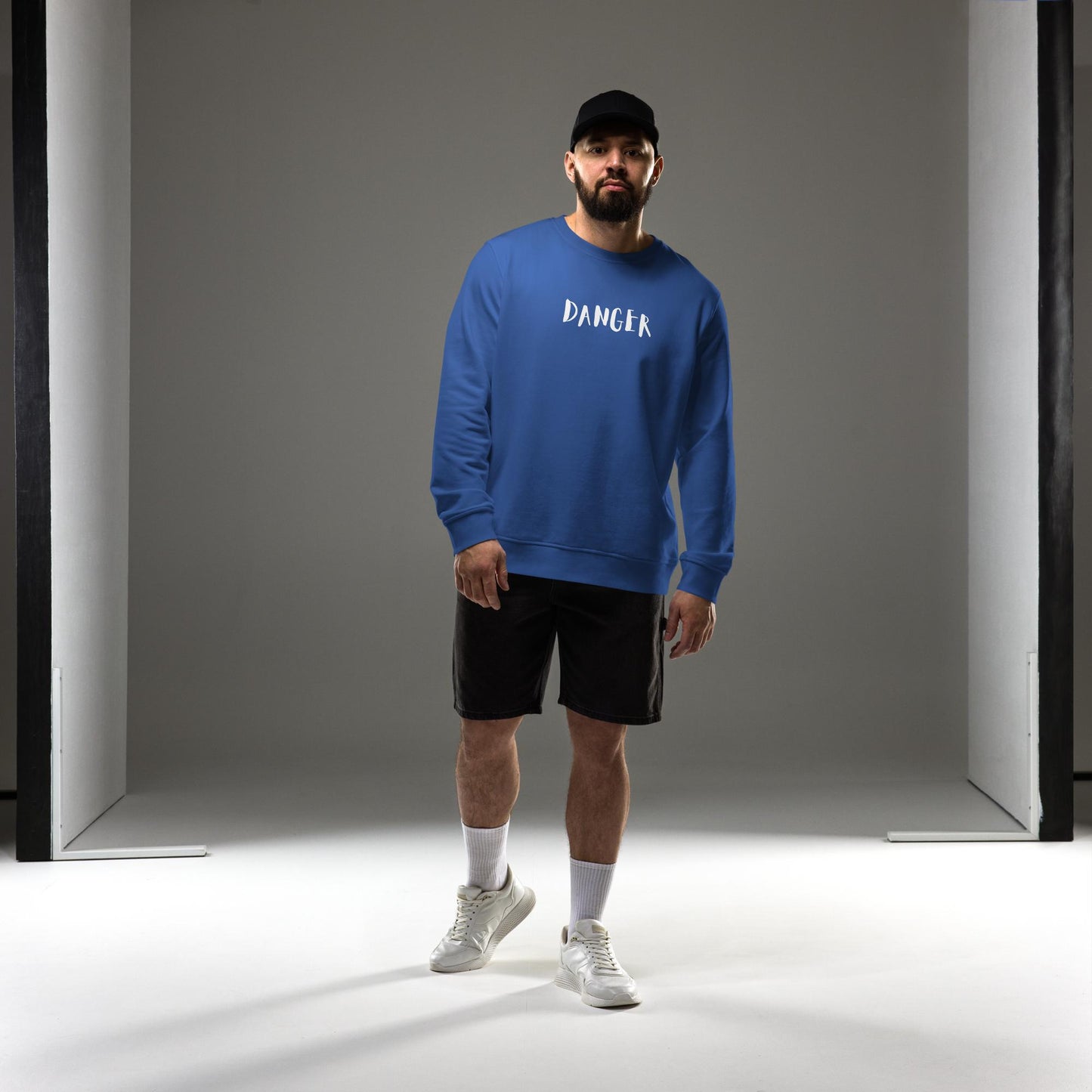 Danger Unisex Organic Sweatshirt – Eco-Streetwear Essential