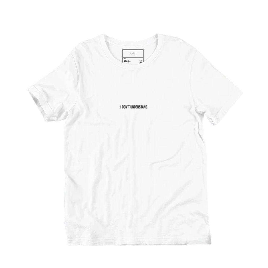 I Don’t Understand Unisex Tee – Minimalist Mood Shirt in Soft Cotton