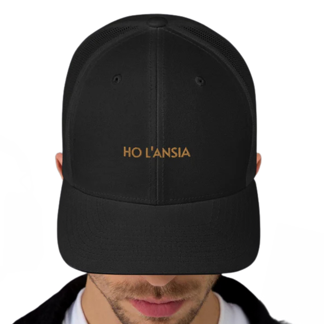 Ho L'Ansia Trucker Cap – Minimalist Mesh Snapback